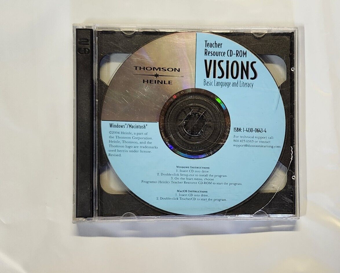 VISIONS Teacher Resource CD-ROM Basic Language and Literacy / Thomson Heinle VG