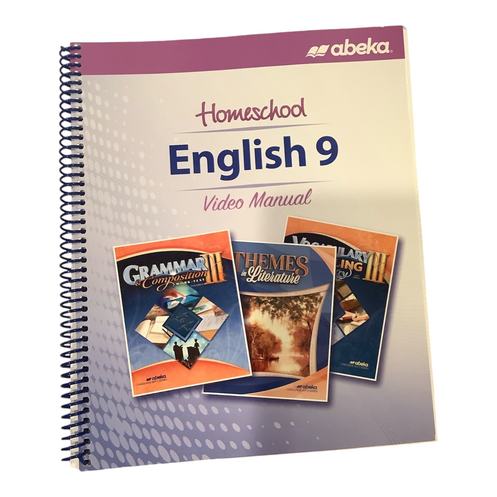 Abeka Homeschool English 9 Video Manual Curriculum Daily Plans Language Arts