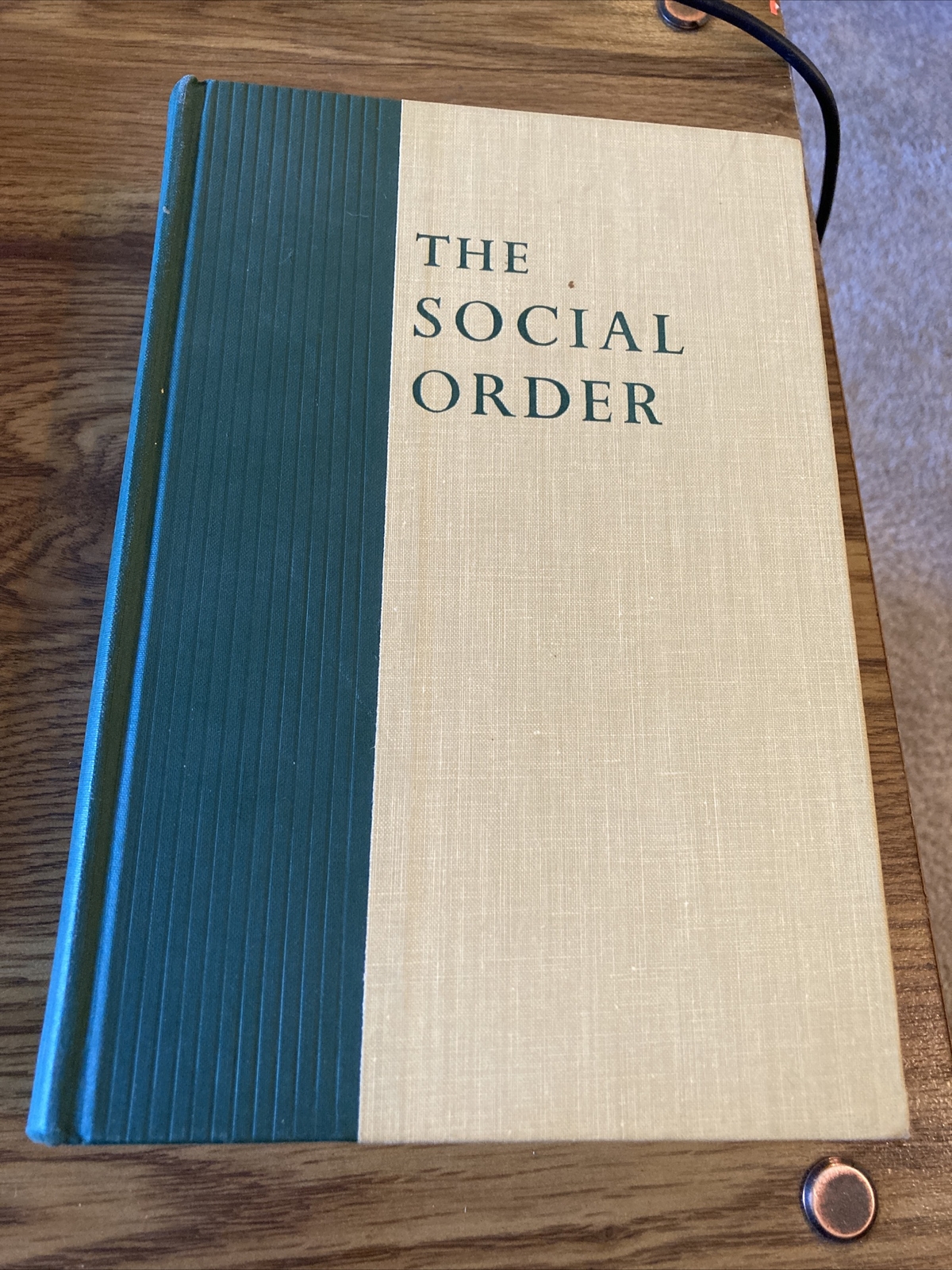The Social Order, Introduction to Sociology, Robert Bierstedt 1957 HC McGraw Hil
