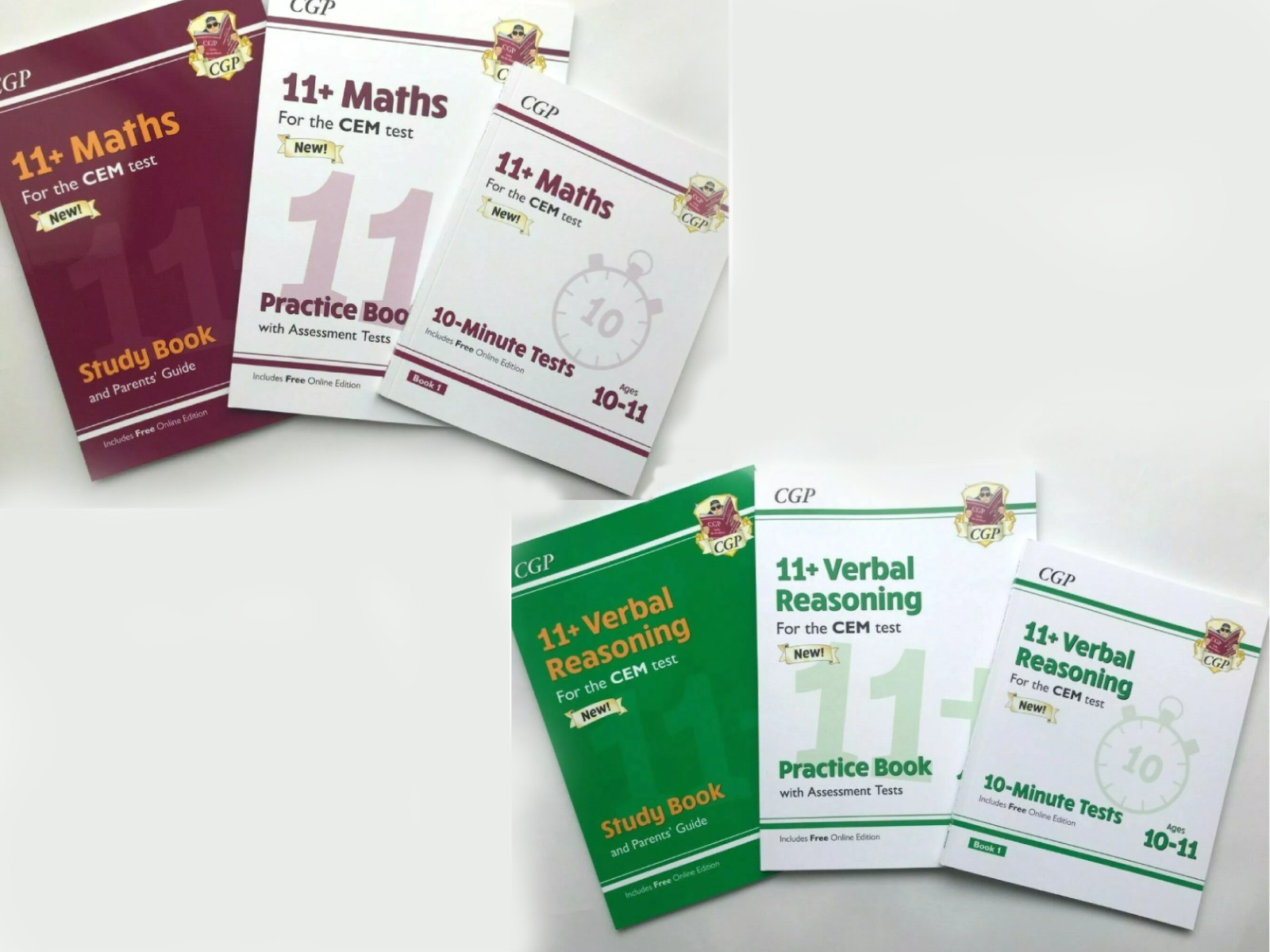 Year 6 -11+ CEM Maths Practice & Test Bundle of 6 Workbooks Age 10-11+
