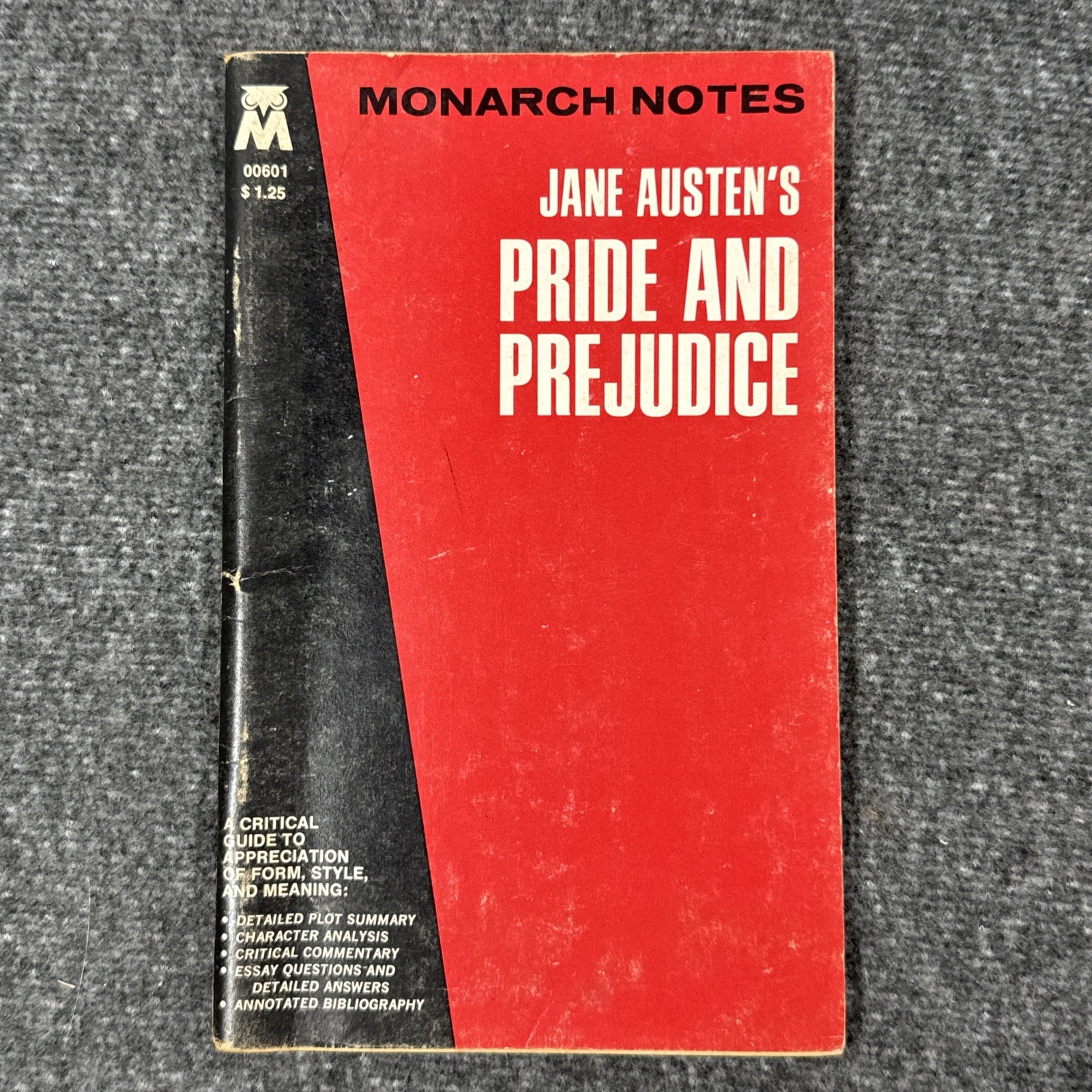 Jane Austen’s Pride And Prejudice (1964) Monarch Notes Study Guide