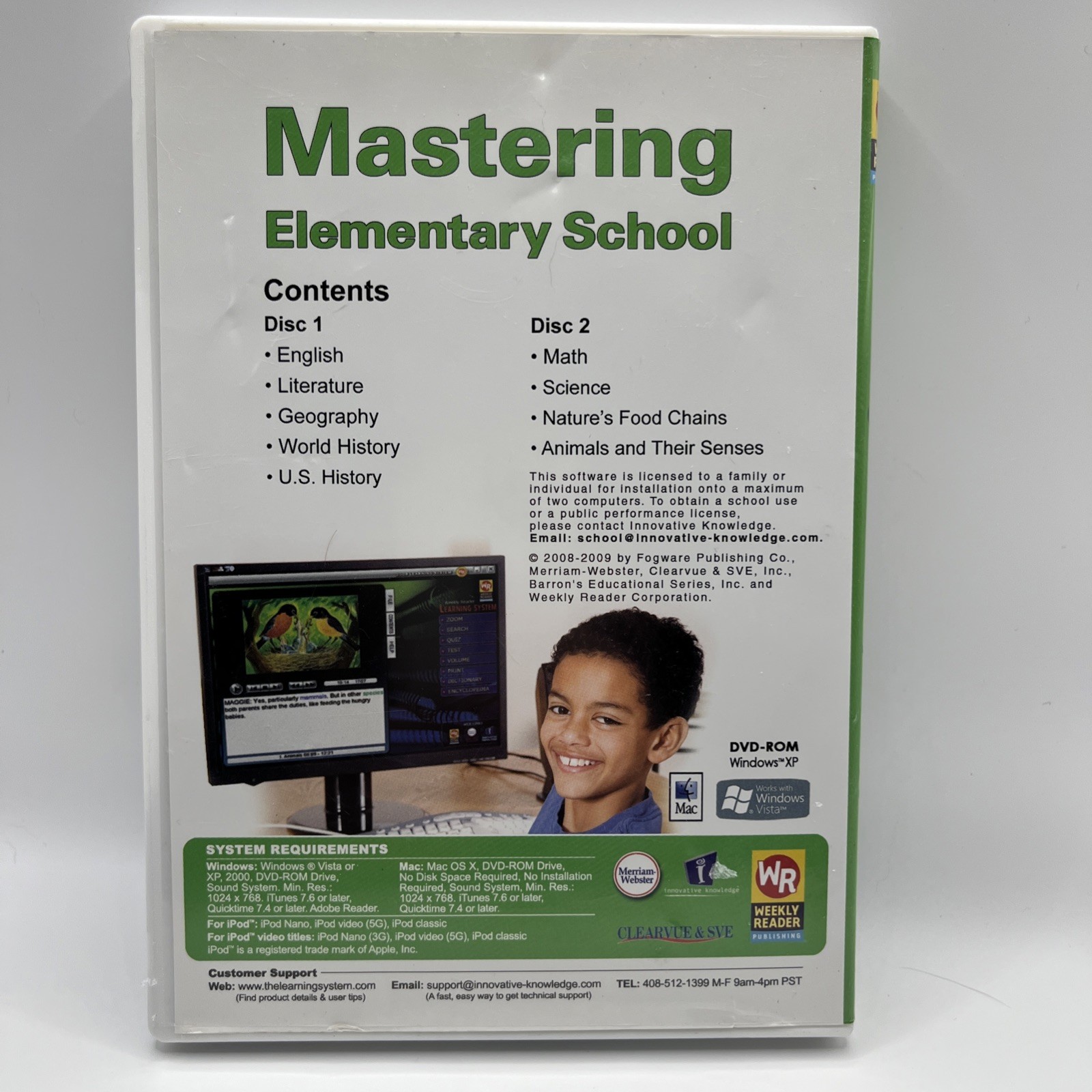 Weekly Reader Mastering Elementary School Grades 1-5 (2009 Edition) (DVD-ROM)