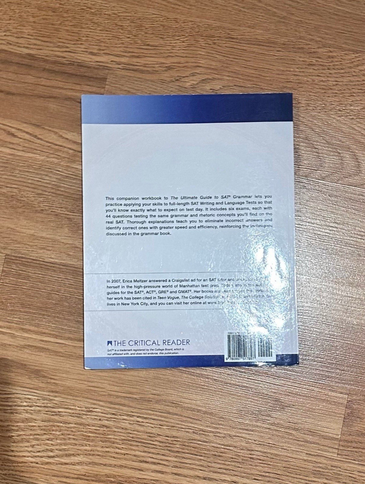 Critical Reader The Ultimate Guide to SAT Grammar Workbook Fourth Edition