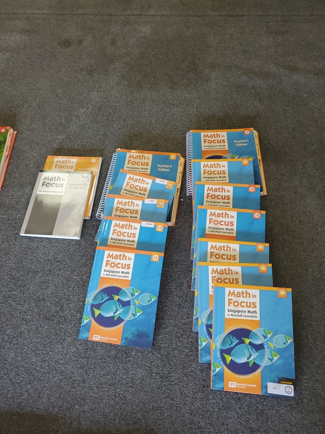 Math in focus 1st Grade! Whole year Curriculum! 12 Books Including Answer Keys!