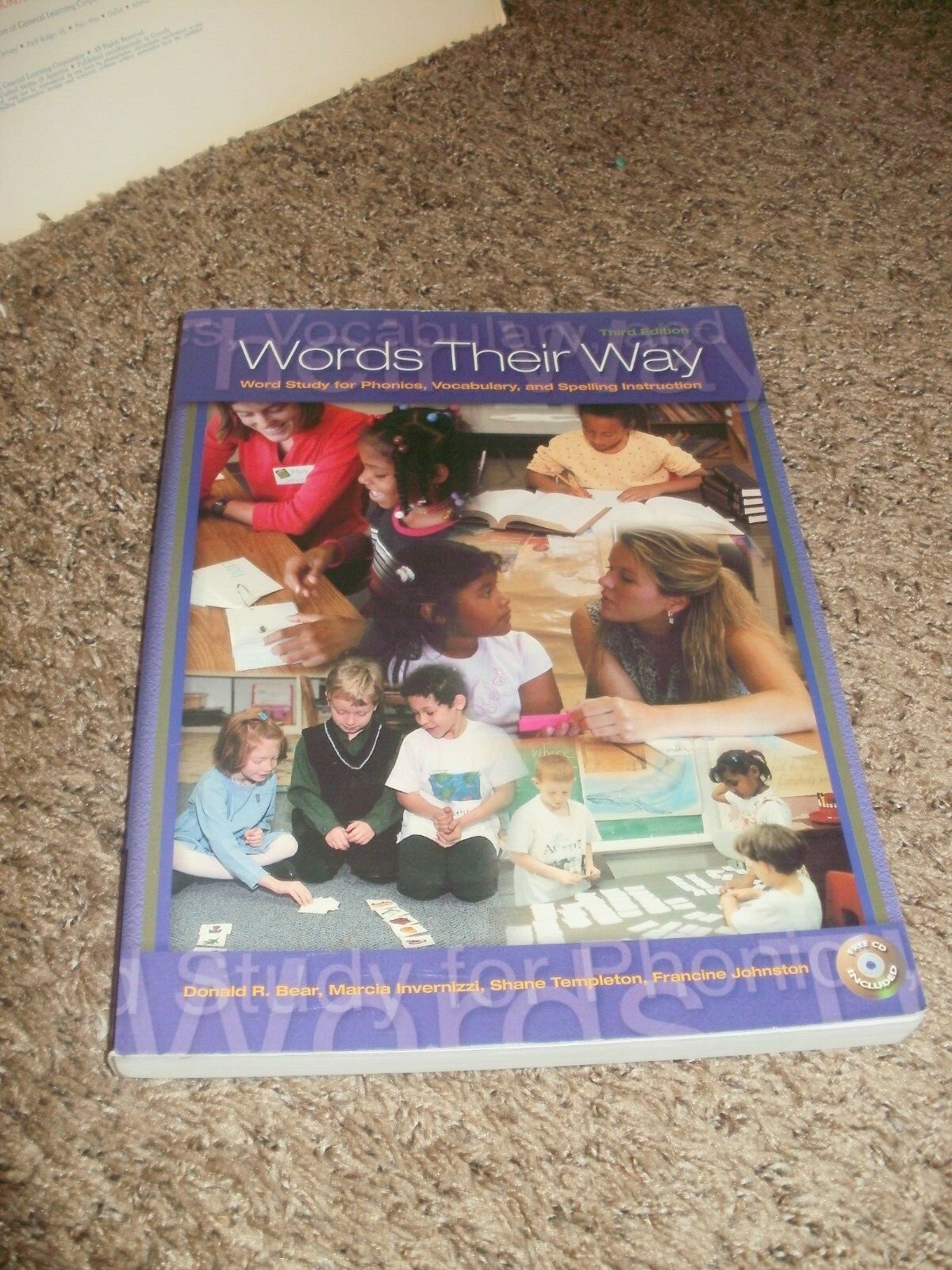 WORDS THEIR WAY Word Study for Phonics Vocabulary Spelling Donald Bear with CD