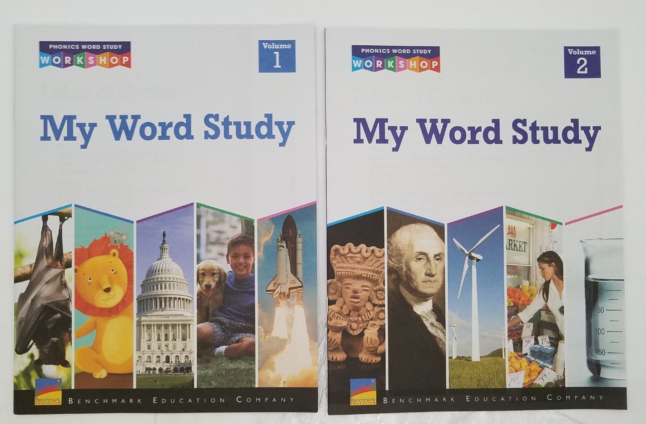 Benchmark Ed. My Word Study Gr 2 Phonics Books Vol 1&2 Student copy (WH13826)