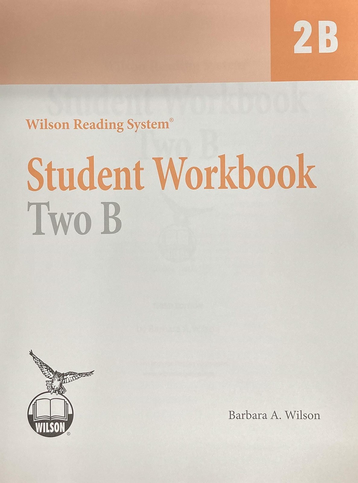 Wilson Reading System – Student Workbook Two B [Paperback] Barbara A. Wilson