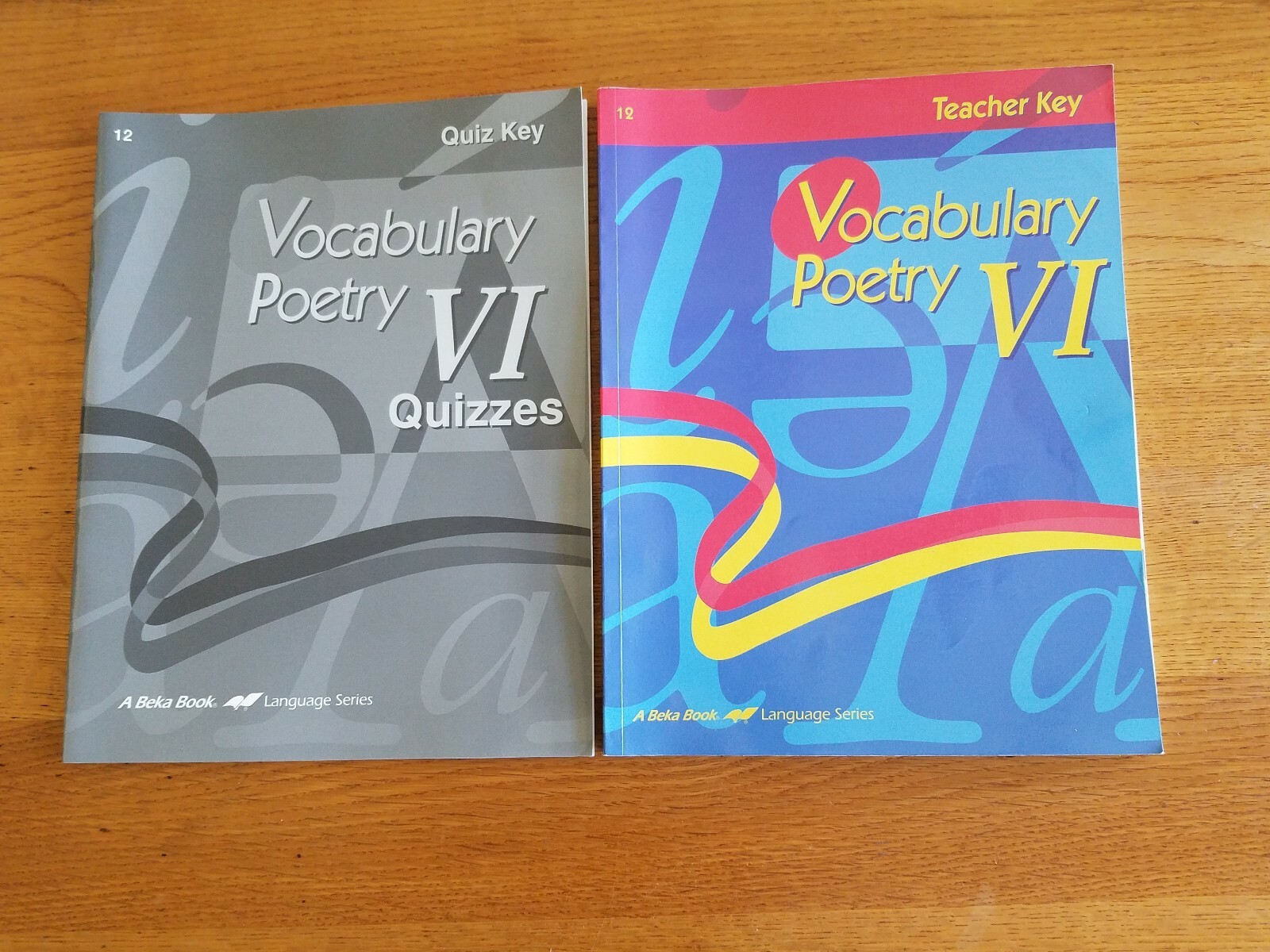 Vocabulary Poetry VI Teacher Key Abeka Book