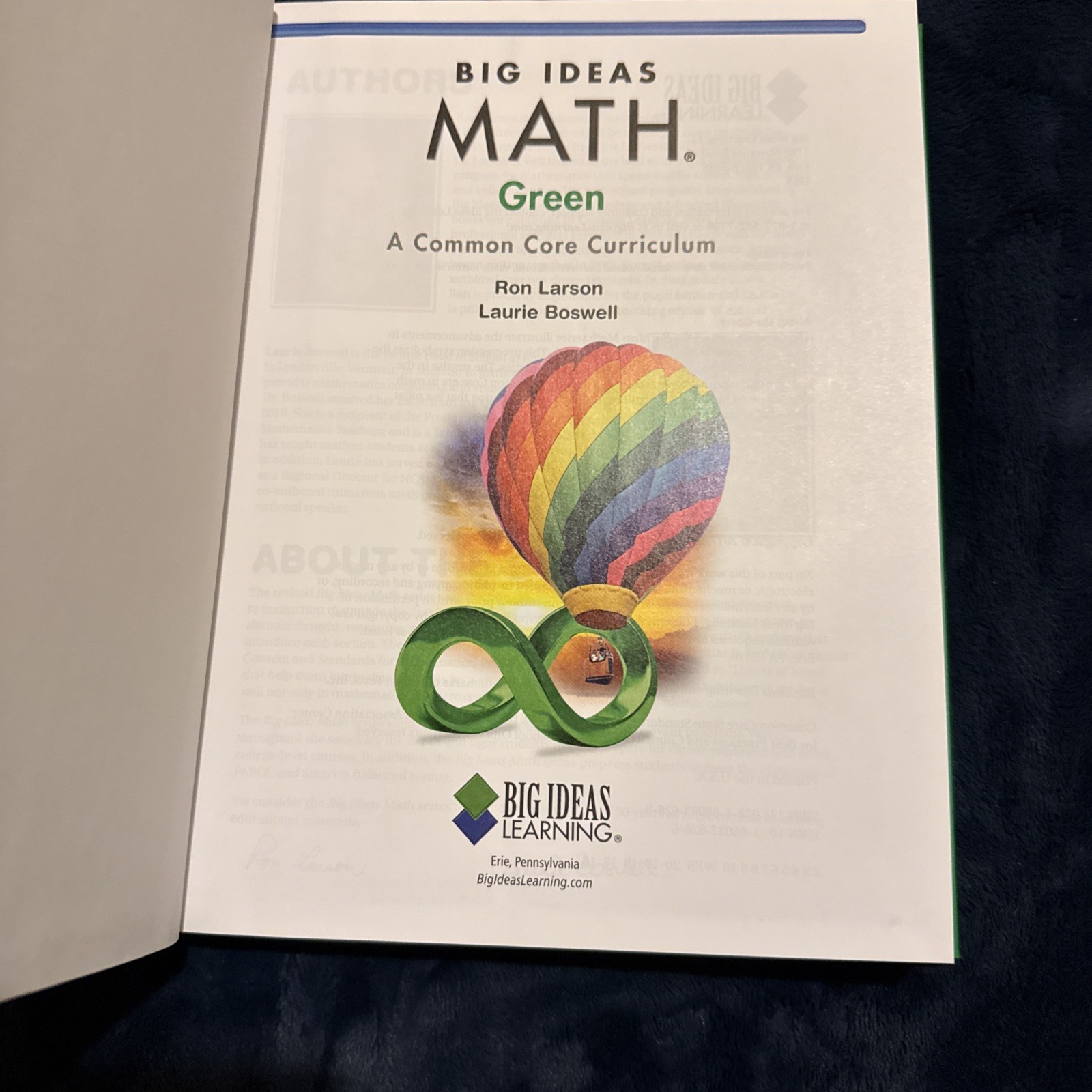 BIG IDEAS MATH: Common Core Student Edition Green homeschool