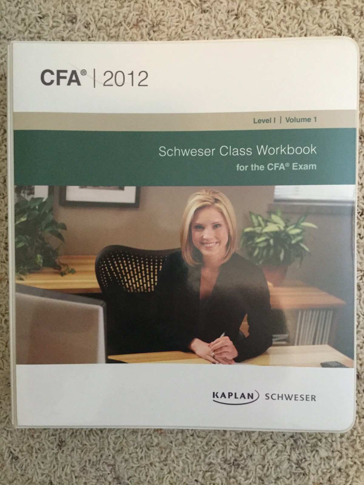 2012 CFA Level I Schweser Class Workbook, Volume 1: Loose-Leaf with Binder (New)