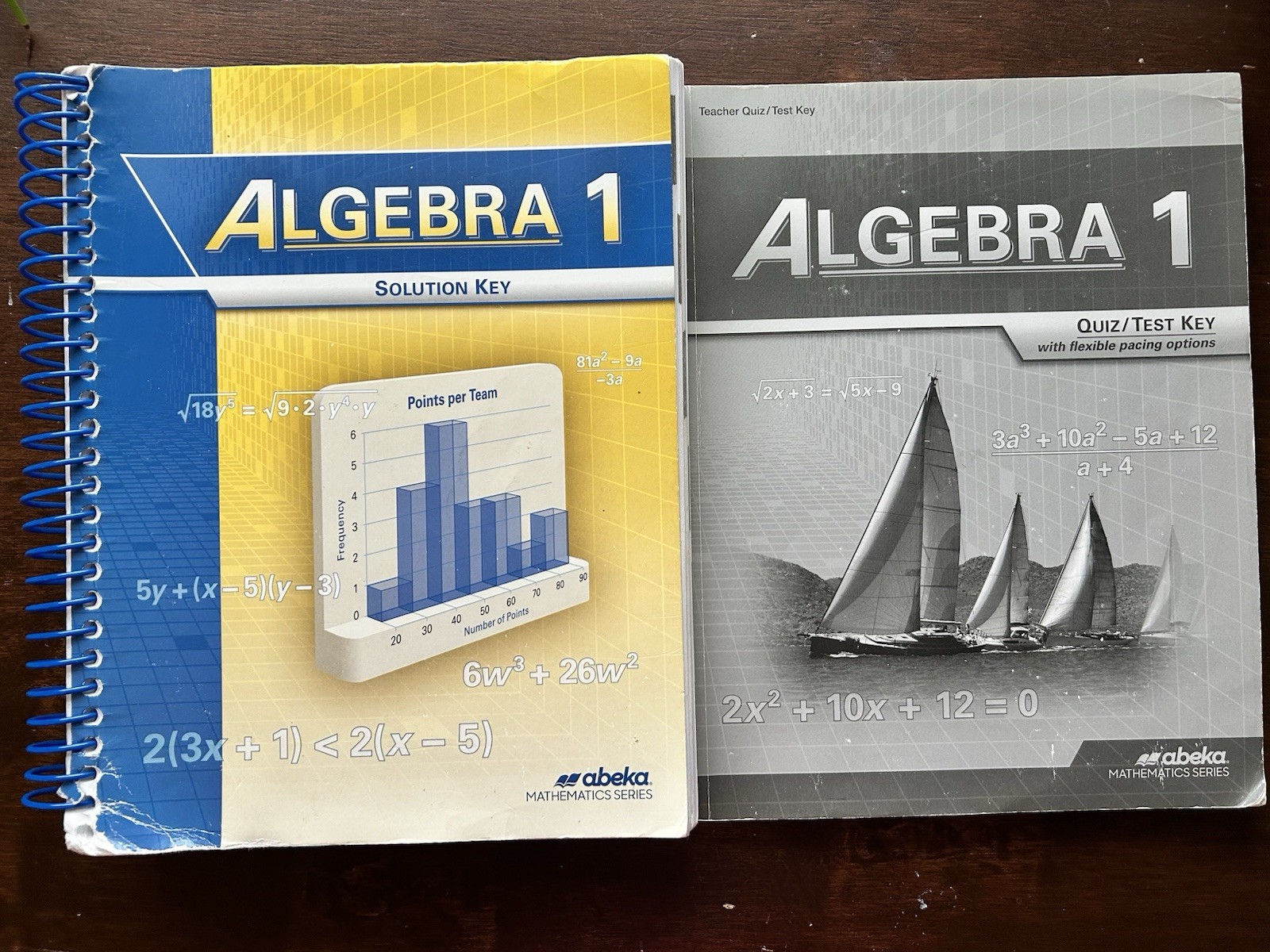 Abeka Algebra 1 Solution Key & Quiz/Test Key