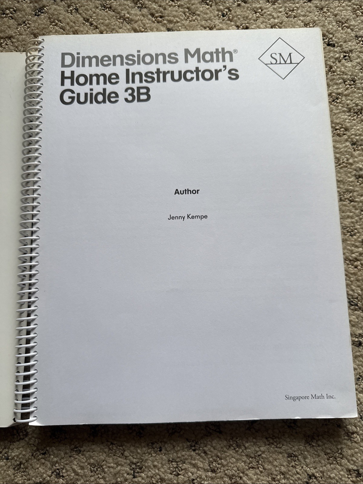 Dimensions Math Home Instructor’s Guide 3B