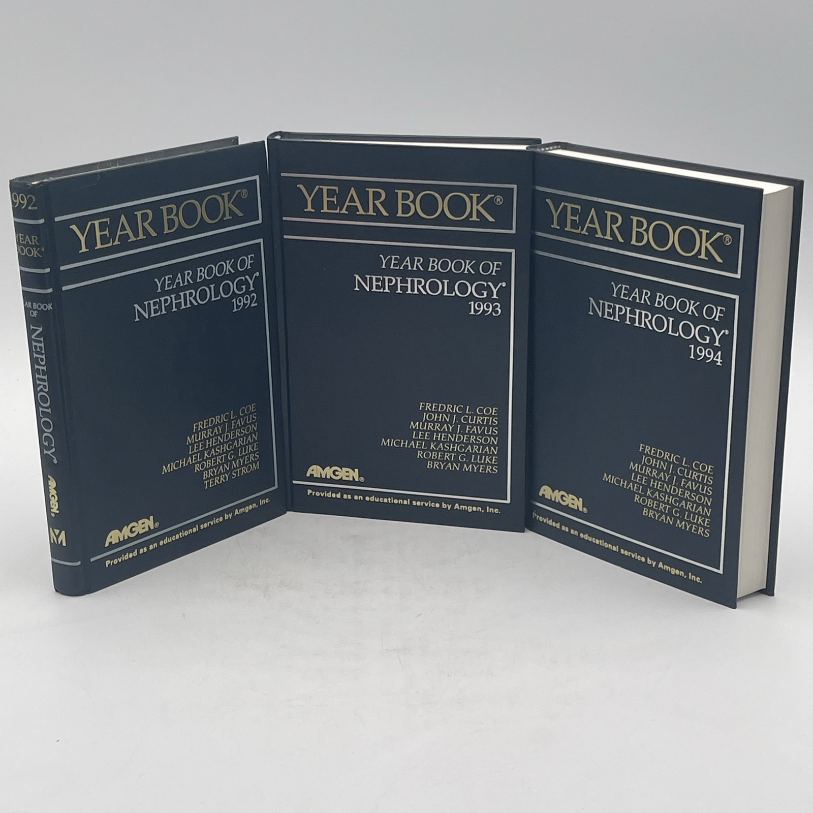 Year Book Of Nephrology 1992, 1993, 1994 3 Volume Set, Amgen Inc, Mosby Yearbook