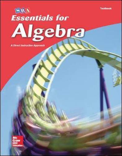 SRA Essentials For Algebra; A Direct Instruction Approach – Paperback – GOOD