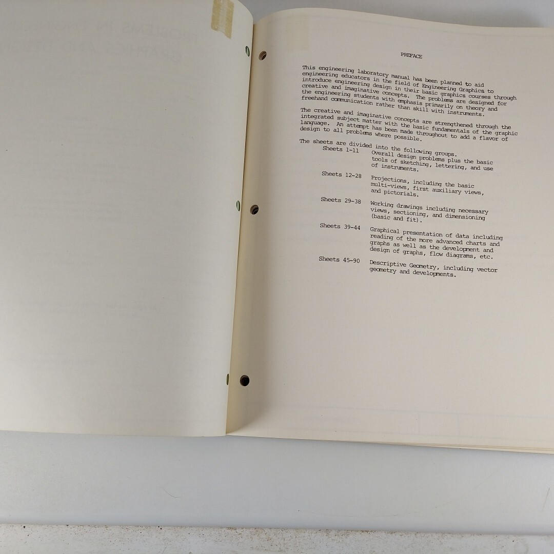 Problems in Engineering Graphics And Design Series 30 Blair, Mosillo, Setton PB