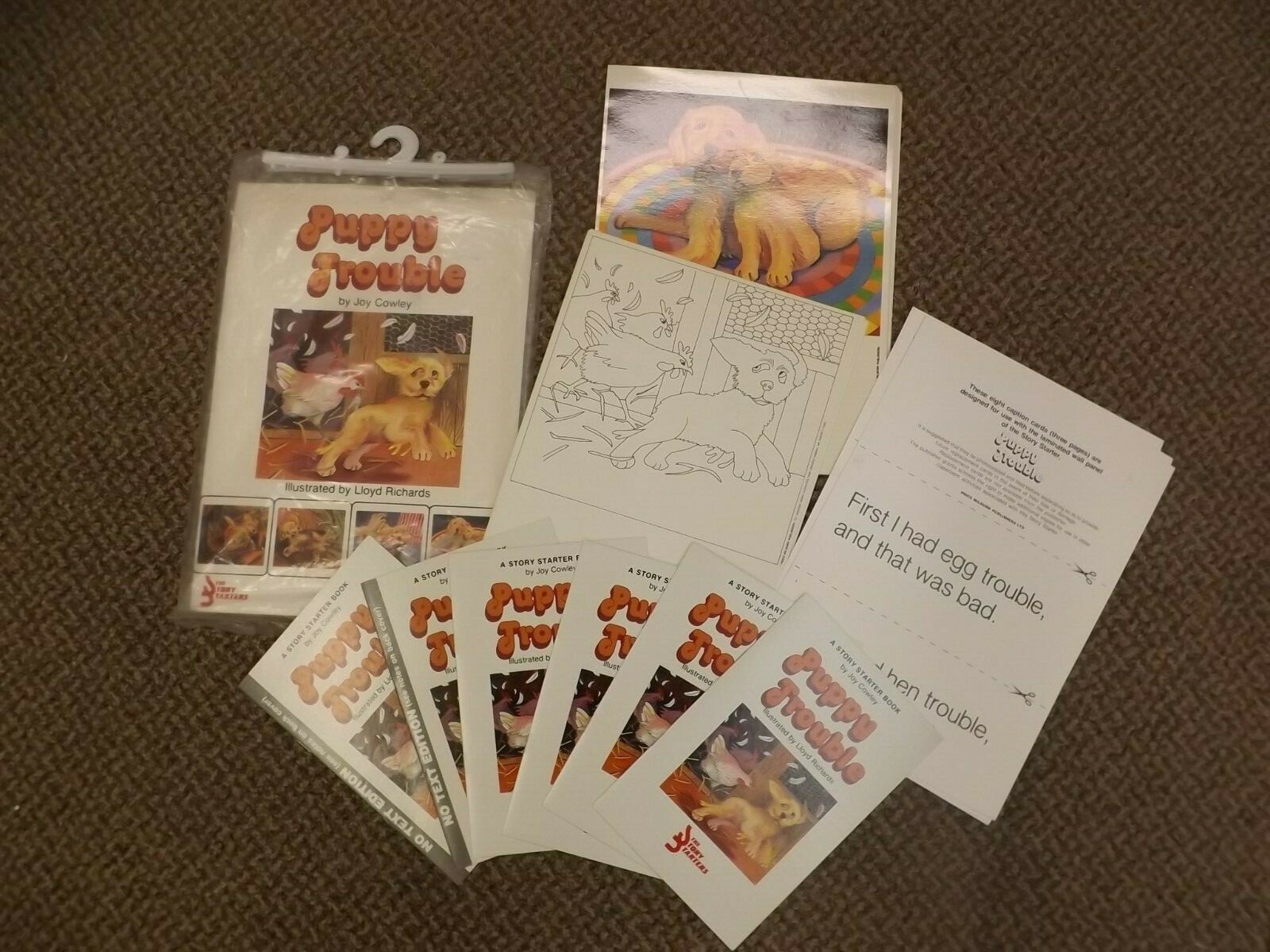 Vtg 1985 Story Starters Puppy Trouble K-3 Homeschool Class Teaching Complete Set