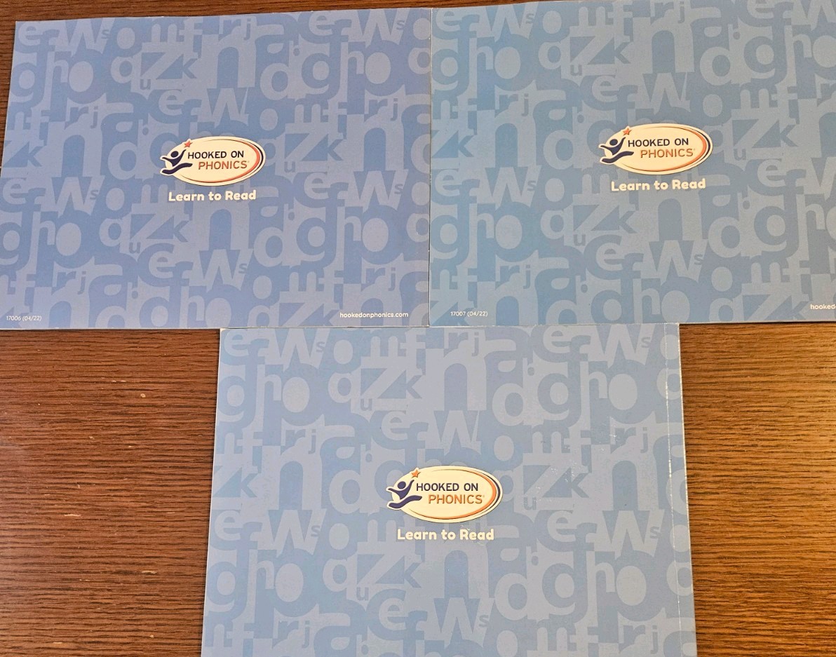 Hooked On Phonics Three Pre Reading Workbooks New