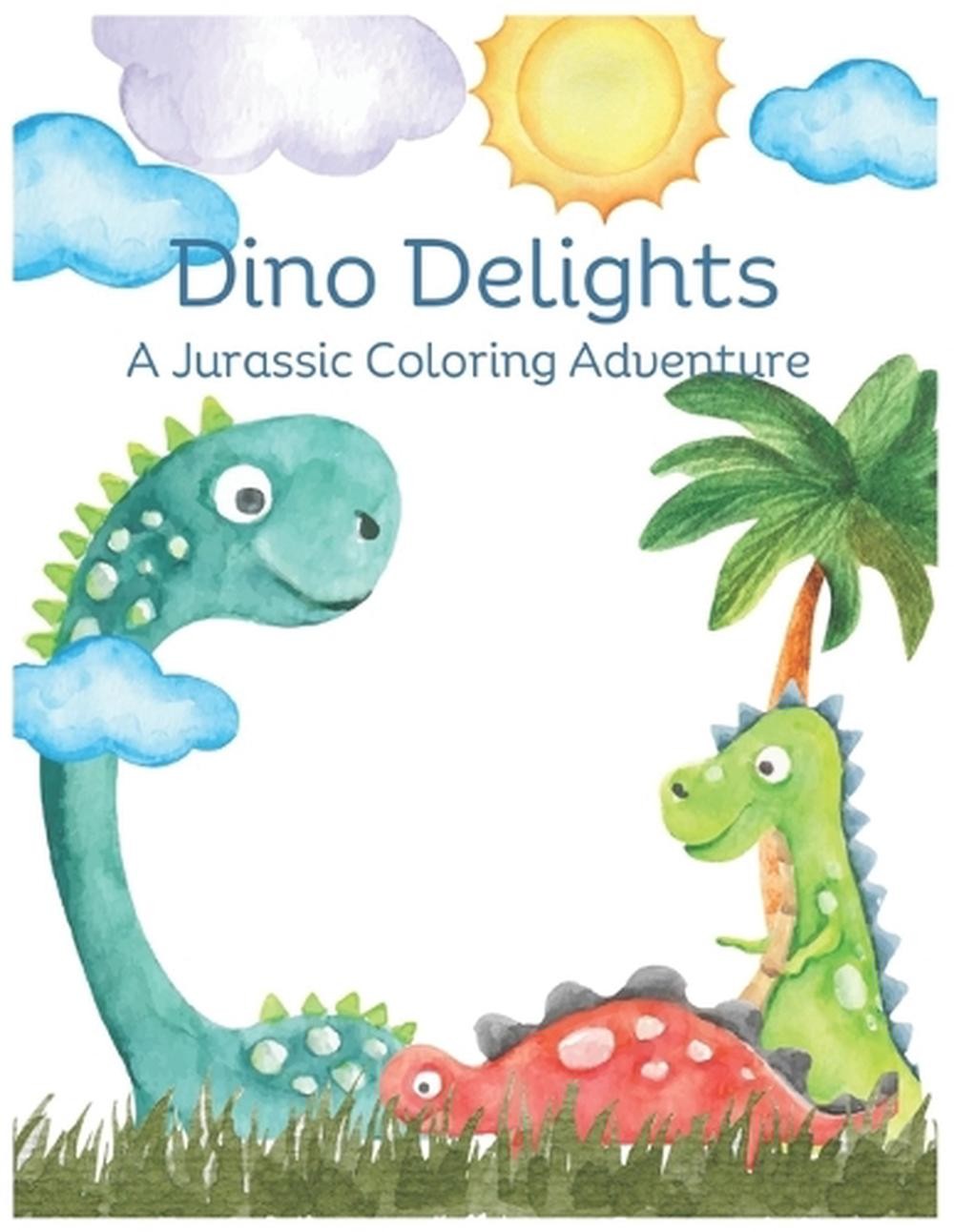 Dino Delights: A Jurassic coloring Adventure by Jawaid Amin Paperback Book