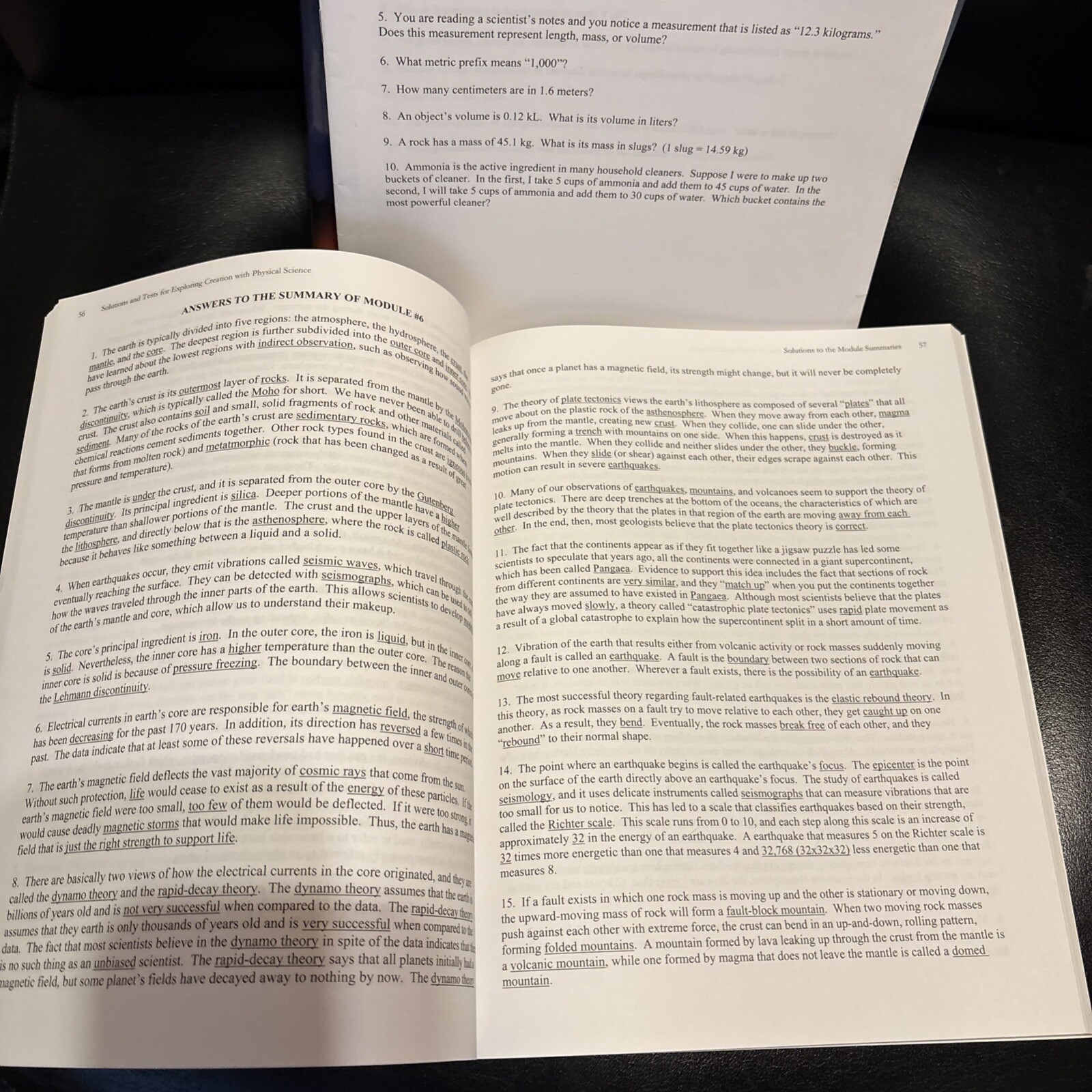 Exploring Creation with Physical Science Student Text, Test & Solutions Lot 3