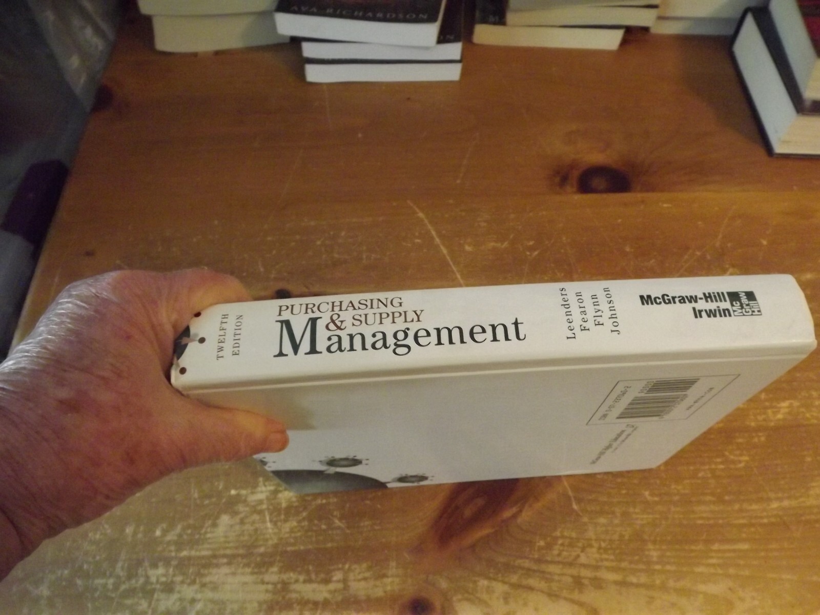 BOOK PURCHASING & SUPPLY MANAGEMENT 12th edition 2002 Leenders Flynn Fearon John