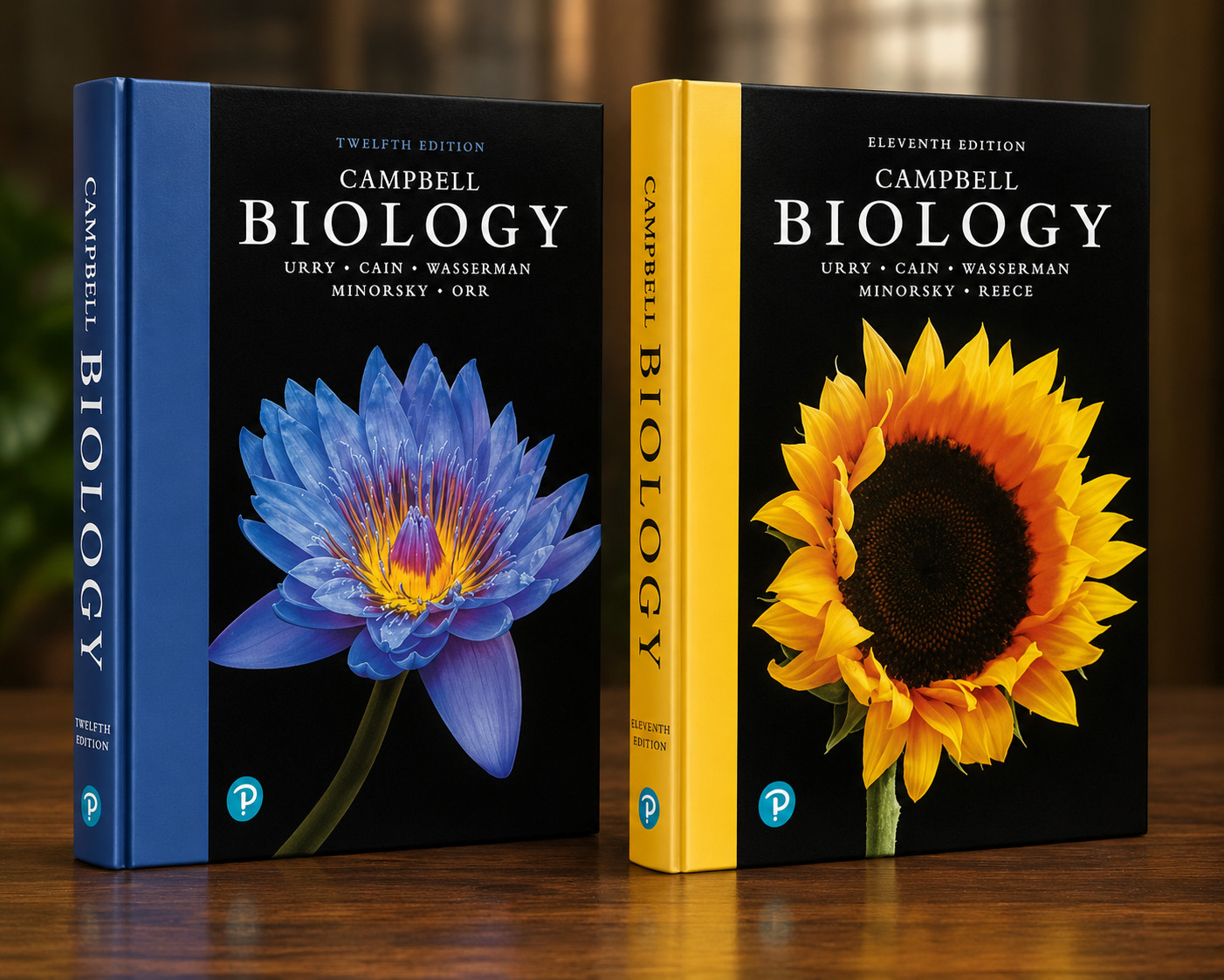 Campbell Biology 11th & 12th Edition Hardcover Textbook Set Pearson Free Shiping