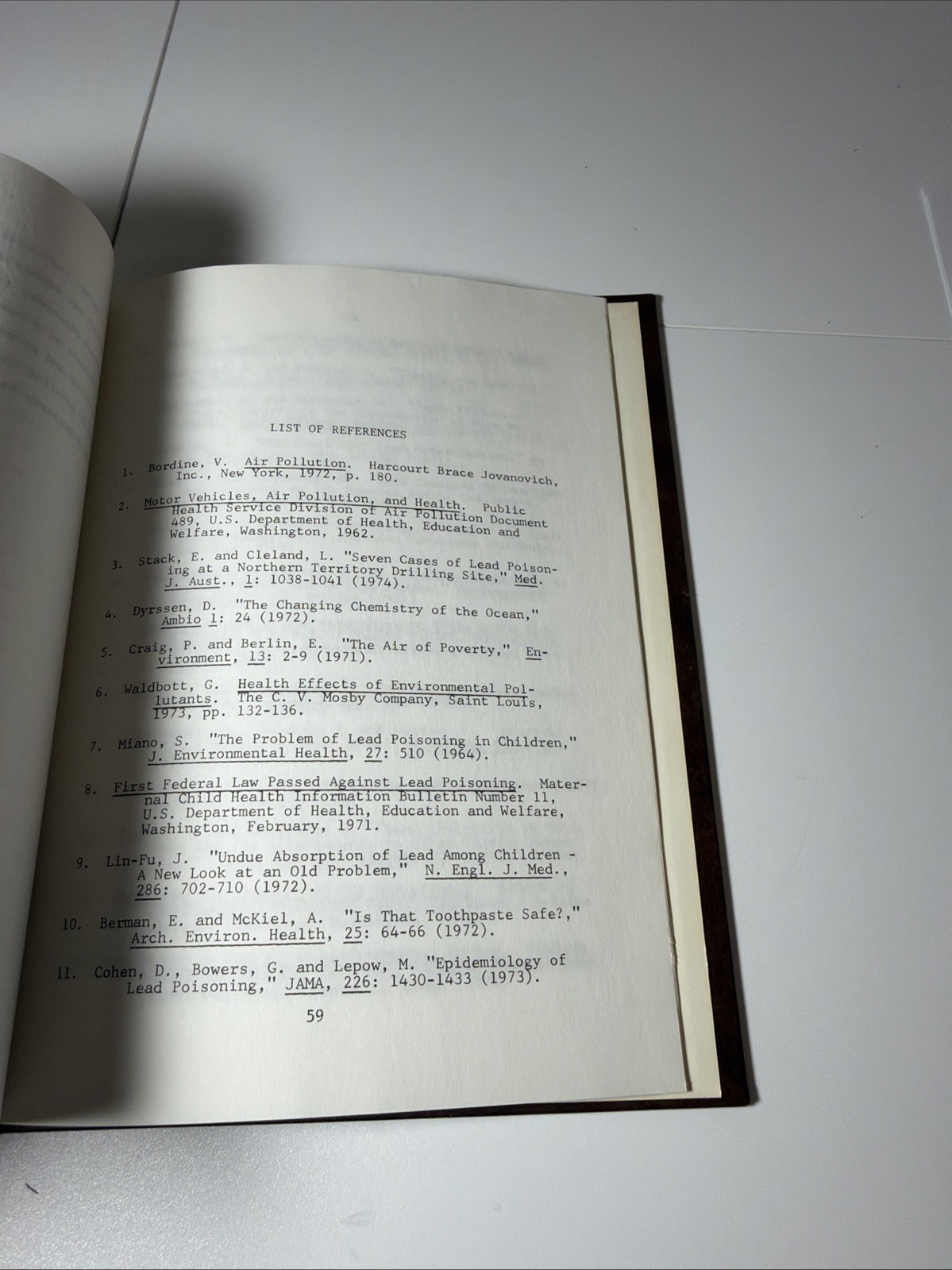 1975 OU PhD Dissertation Lead Determinations in Underground Parking Garage