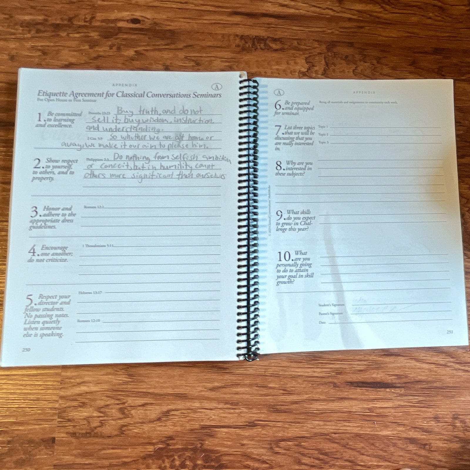 Classical Conversations Challenge A English Language Guide 2025-2026 Spiral