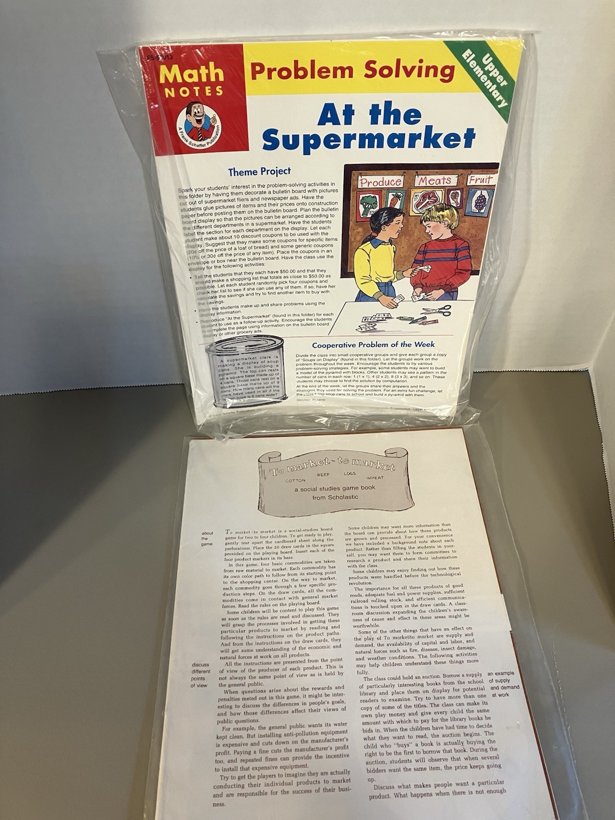(Lot of 2) Math & Social Studies Learning Center Resources (Sealed)