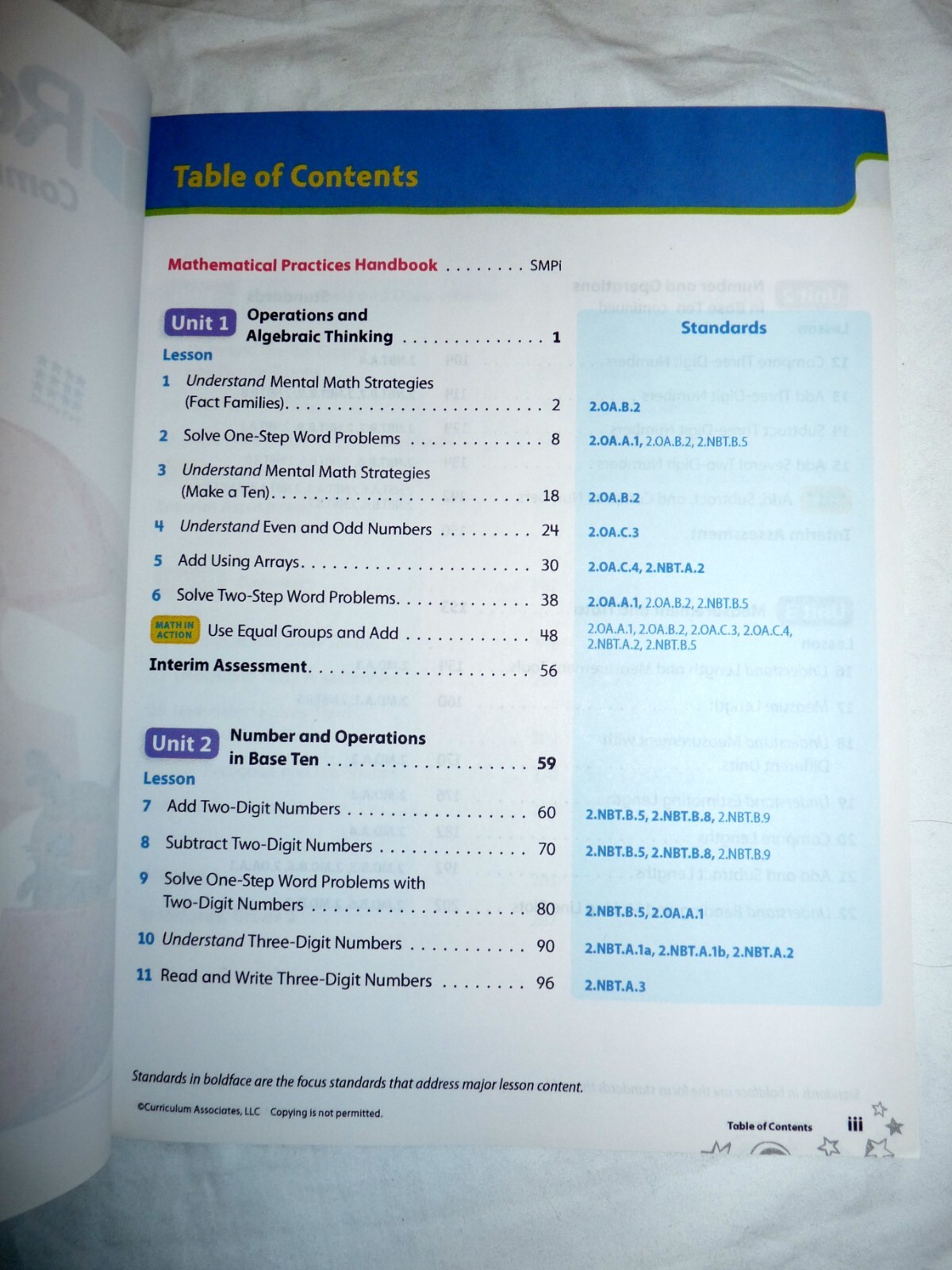 Ready Common Core 2 Mathematics Instruction Book – New
