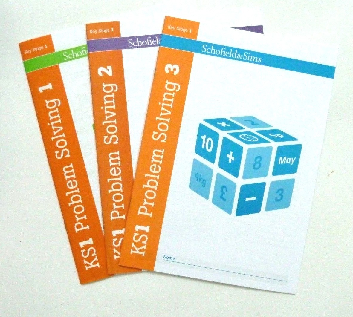year 1/2, Problem Solving home learning pack of 3 SATS Workbooks Age 5-7 New KS1