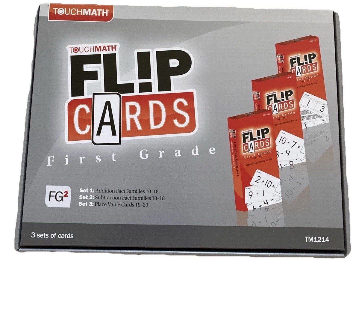 TouchMath NEW NIP/SS Flip Cards First Grade Addition/Subtr Families/Place Value