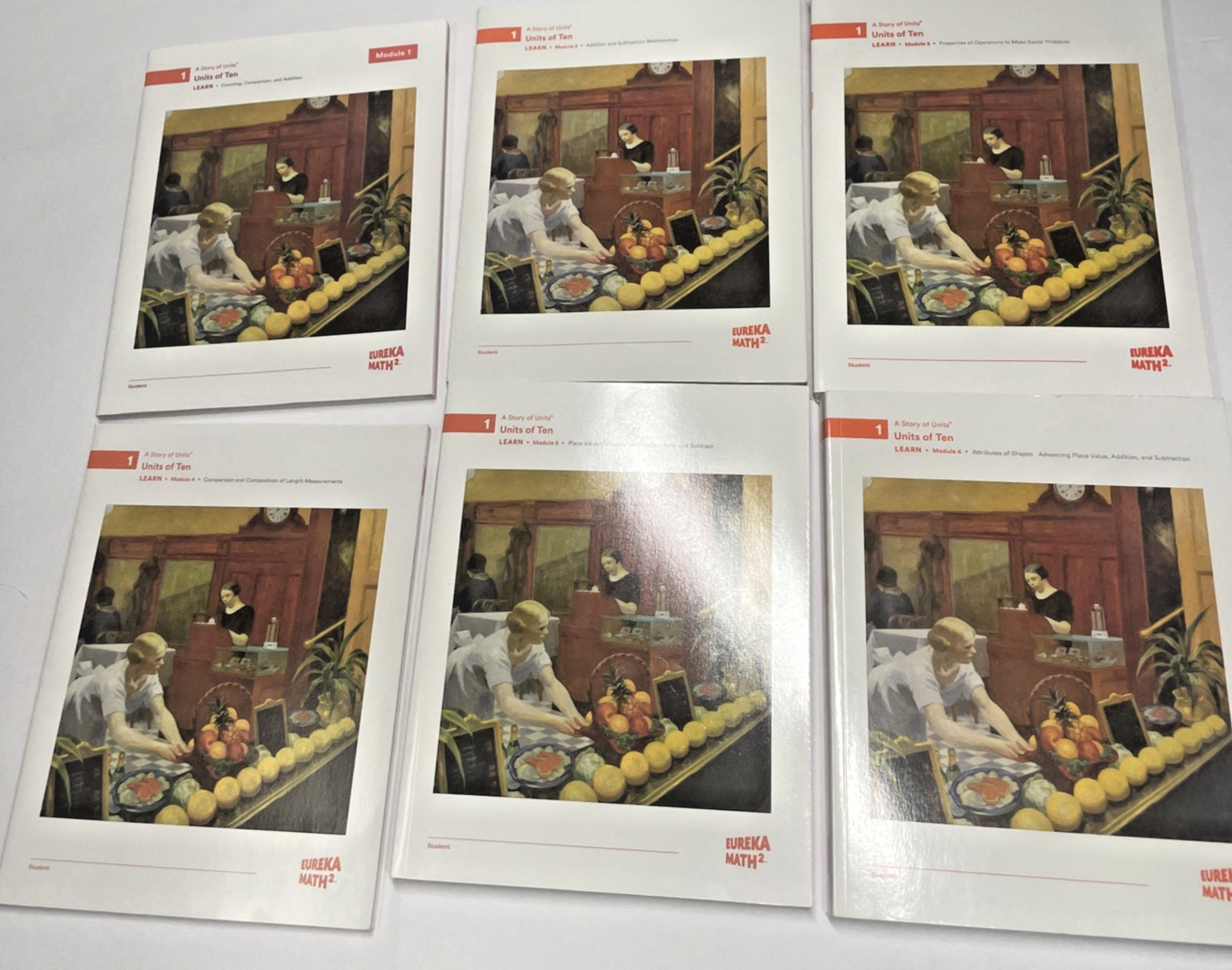 Eureka Math Squared Grade 1 LEARN All Six Modules Bundle New Workbooks (6)