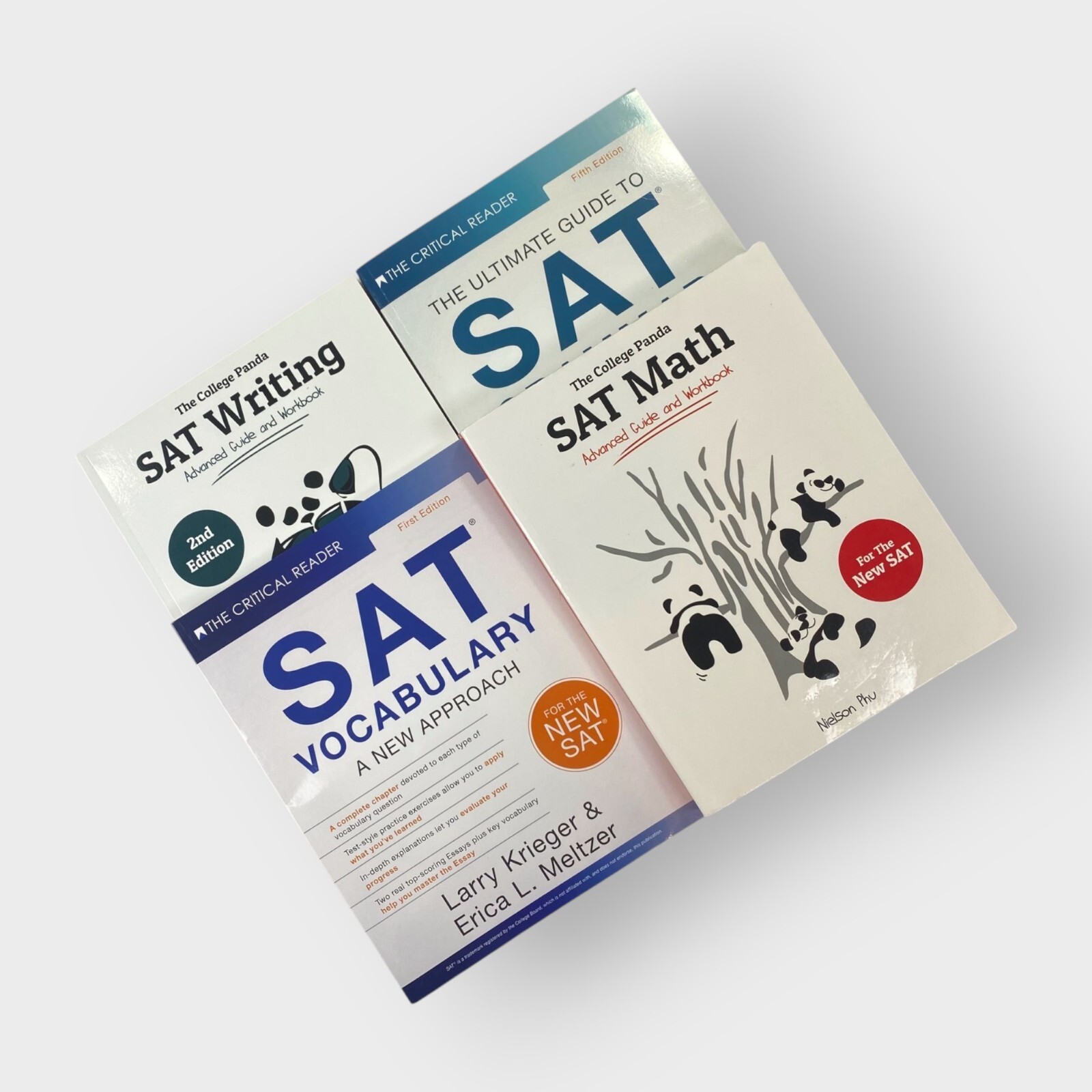 Lot of SAT Books | Critical Reader College Panda | Math Writing Grammar Vocab