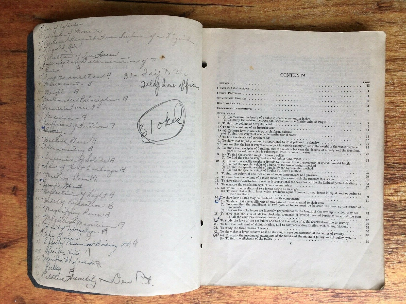 Laboratory Exercises in Physics Charles E. Dull High School Text Workbook 1931
