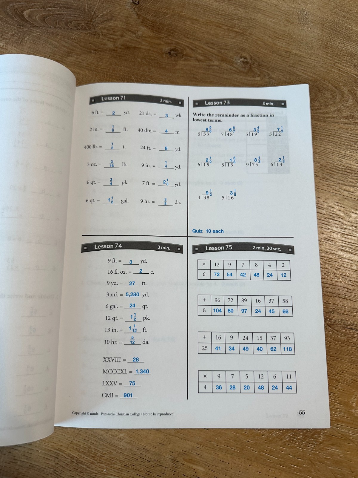 Abeka Arithmetic 5 Lesson Plans and Answer Key – 5th Grade Math Homeschool