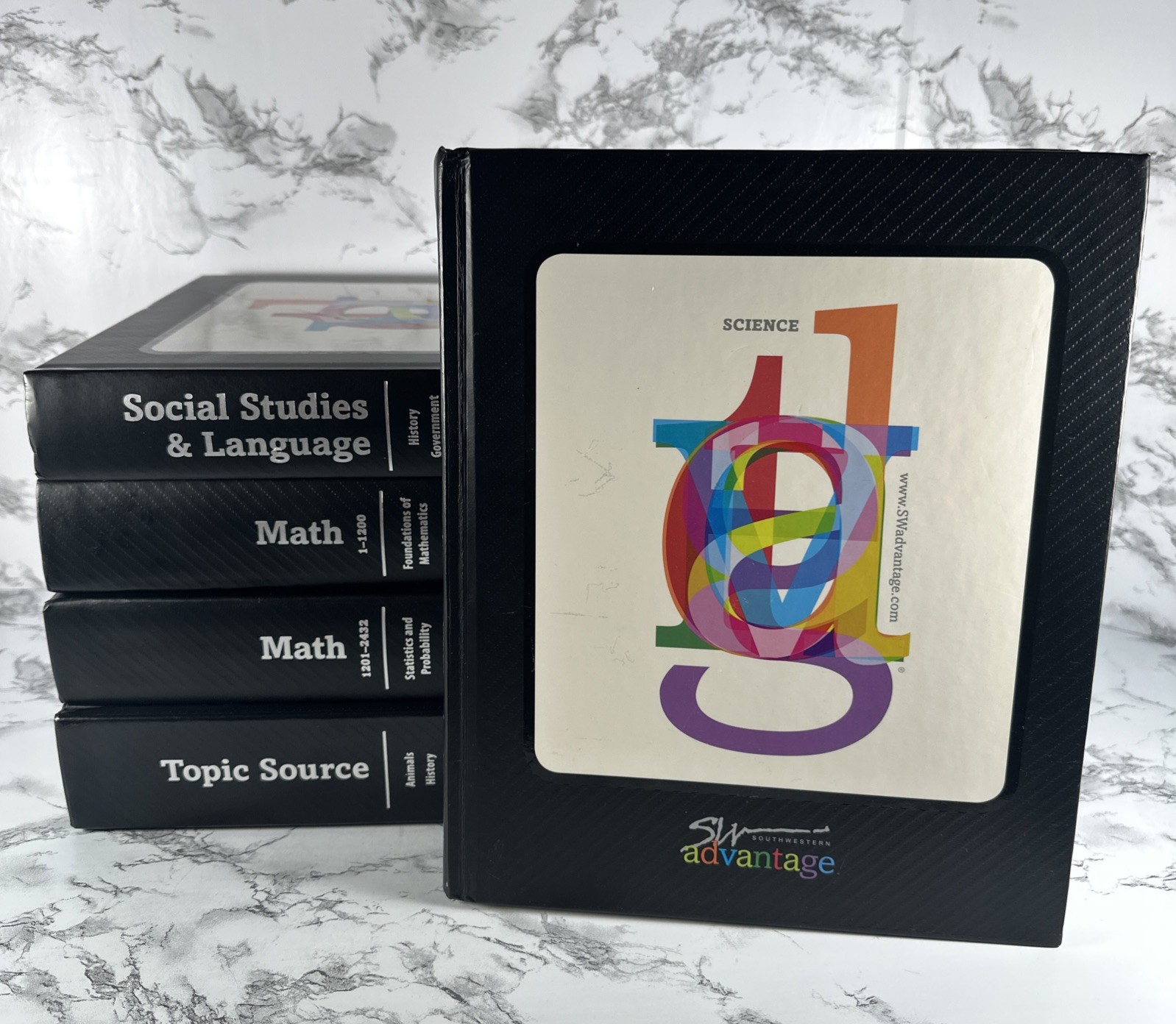5 Southwestern Advantage Books College Prep Math Science Social Studies More VGC