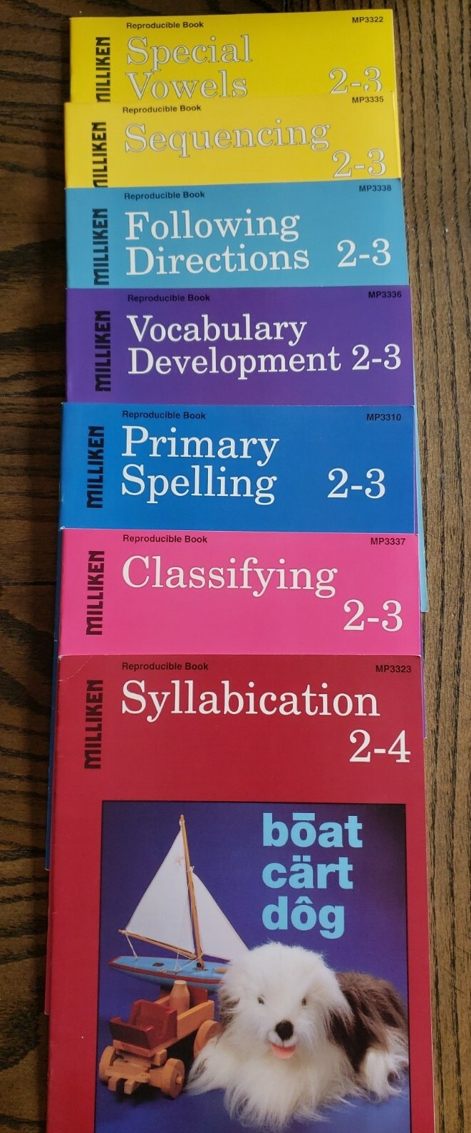 Language Arts Workbooks Early Elementary Grade 2-4 Bundle 7 Books Milliken