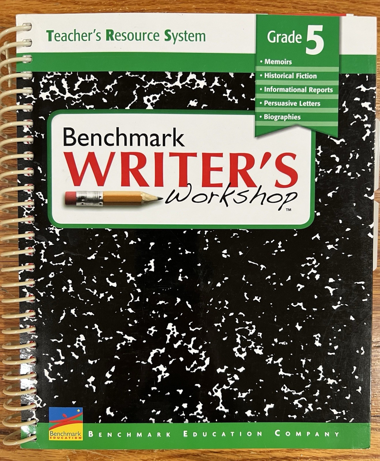 Benchmark Education Company Writer’s Workshop Study Guide Spiral Bound