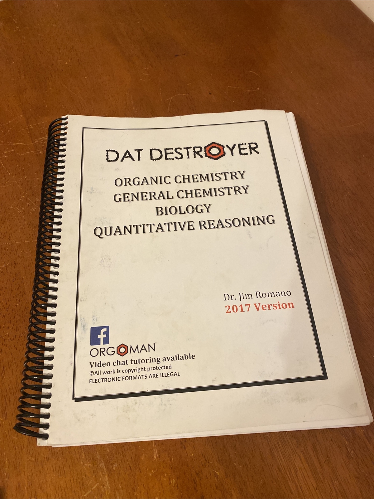 DAT Preparation Spiral Book. DAT Destroyer