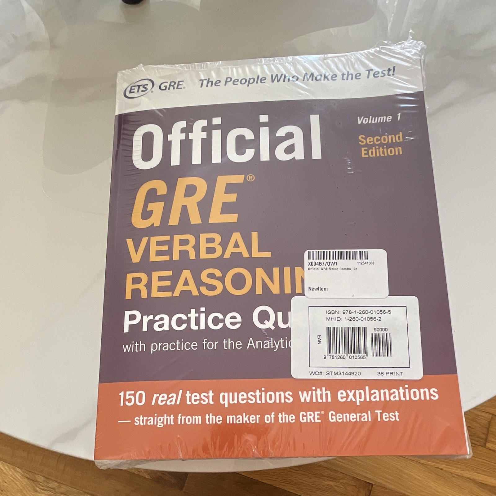 ETS Official GRE Quantitative Reasoning Practice Questions Vol 1 2nd Ed PB 2017