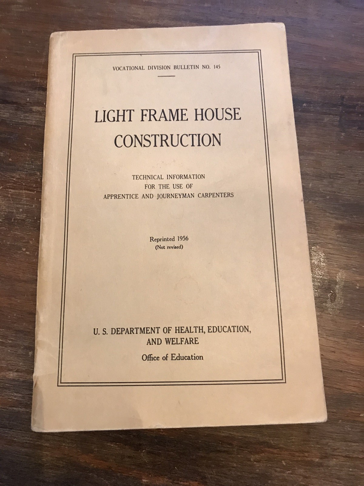 Light Frame House Construction Technical Information 1956 Bulletin No. 145