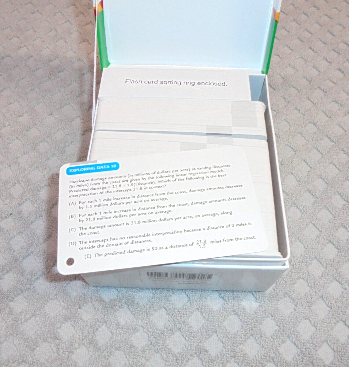 Barron’s AP Statistics Flash Cards (Set of 500), 3rd Edition College