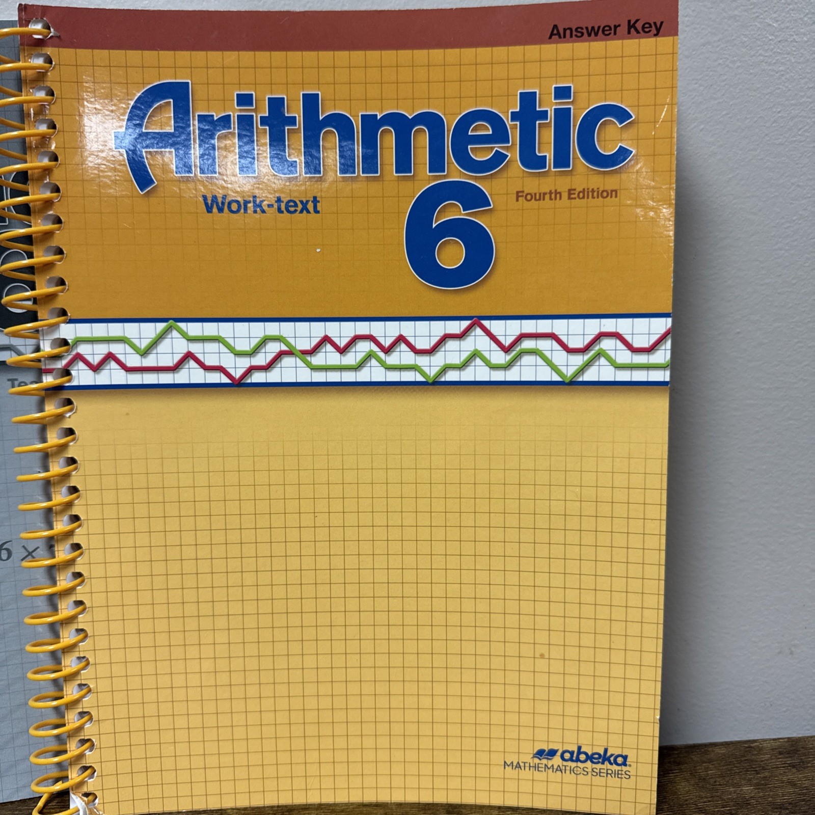 Abeka Arithmetic 6 Work Text Quiz Test , Speed Drill Teachers Key Fourth Edition