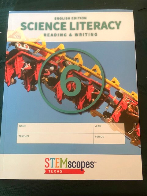 STEMSCOPES SCIENCE GRADE 6 TEXAS EDITION COMPREHENSION, INQUIRY WRITING NEW