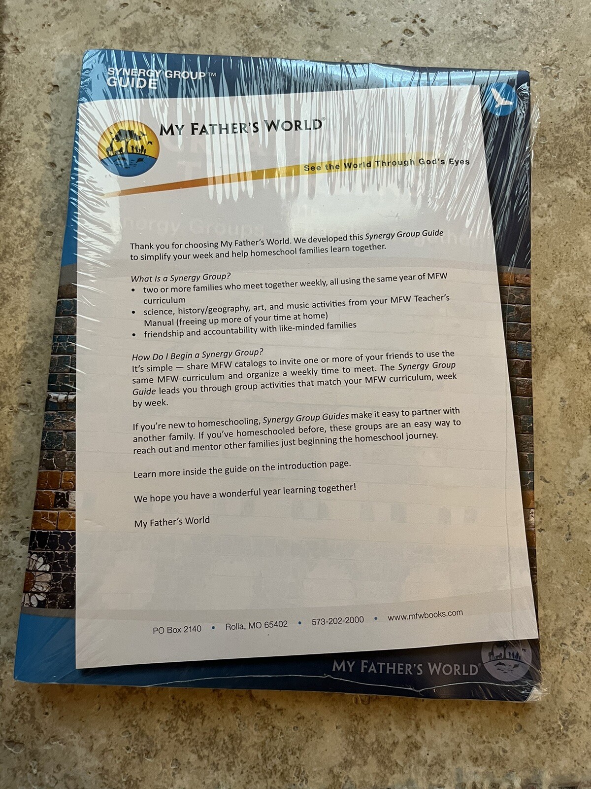 My Father’s World – Synergy Group Guide for Creation to the Greeks – 2017