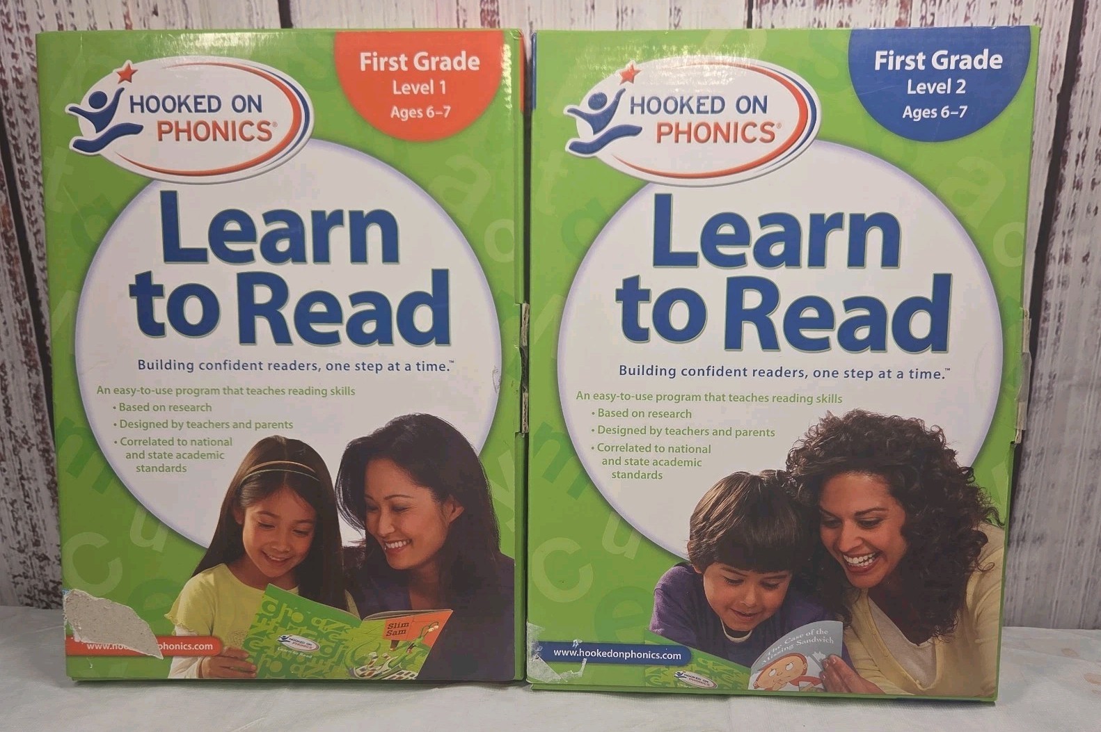 Hooked On Phonics Learn To Read Set First grade – 1st Grade Level 1 and leve2