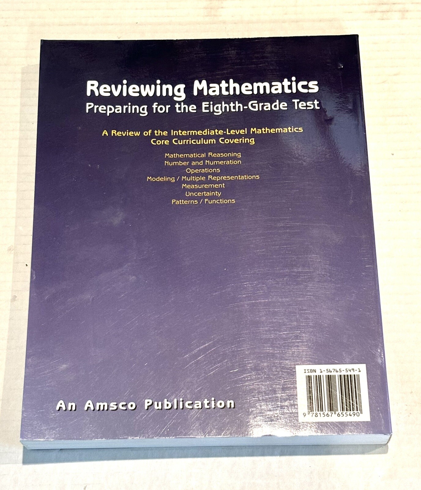 Reviewing Mathematics Preparing for the 8th grade Test New York Review Test