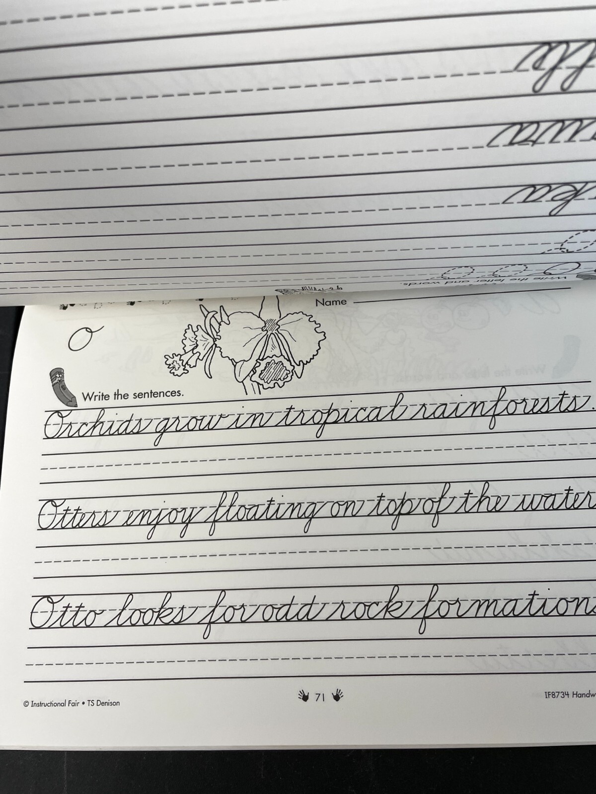 Handwriting Workout: Cursive Paperback Renee Cummings Reproducible Homeschool