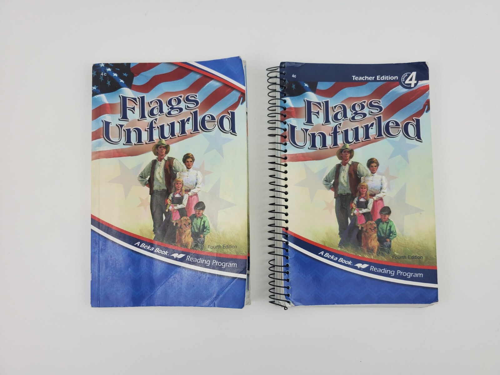 ABeka 4th Grade Flags Unfurled Reading 4th Edition – Student & Teacher Lot