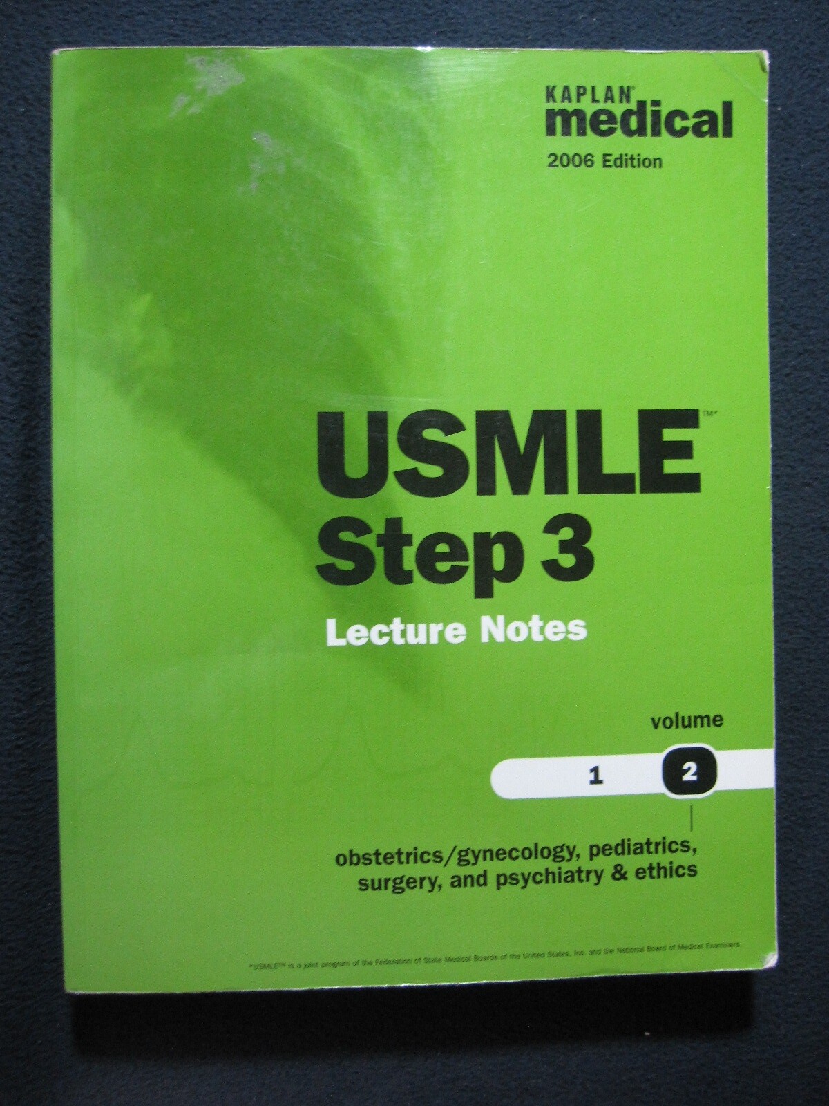Kaplan USMLE Step 3 Lecture Notes Volume 2 and QBook 2006 – Includes Shipping!